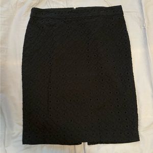 Loft Ann Taylor Black Pencil Skirt